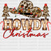 Howdy Christmas DTF Transfer ready2transfer Black