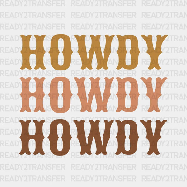 Howdy Howdy DTF Transfer