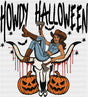 Howdy Halloween Cowgirl - Halloween DTF Transfer Adult Unisex - S & M (10’’) / Dark Color Design (See Imaging)