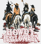 Howdy Halloween - Halloween DTF Transfer Adult Unisex - S & M (10’’) / Light Color Design (See Imaging)