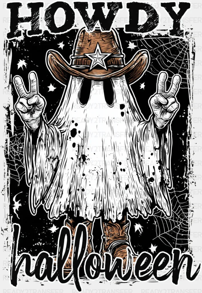 Howdy Halloween Ghost - Halloween DTF Transfer