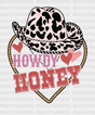 Howdy Honey Cow Design Hat Dtf Transfer