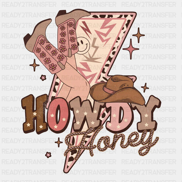 HOWDY HONEY LIGHTNING DTF Transfer