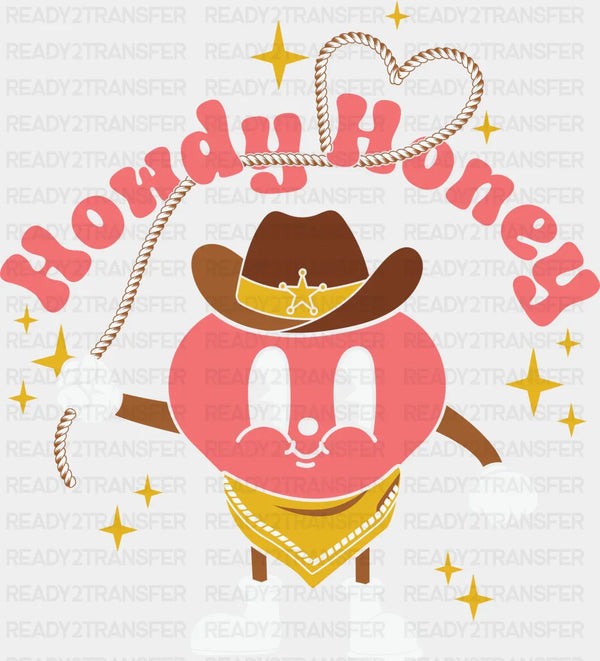 HOWDY HONEY LITTLE COWGIRL DTF Transfer