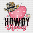 Howdy Honey Pink Heart Dtf Transfer