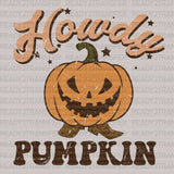 Howdy PUMPKIN DTF Transfer ready2transfer