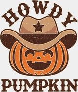 Howdy Pumpkin - Halloween DTF Transfer Adult Unisex - S & M (10’’) / Light Color Design (See Imaging)