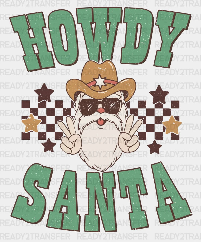 Howdy Santa Dtf Transfer