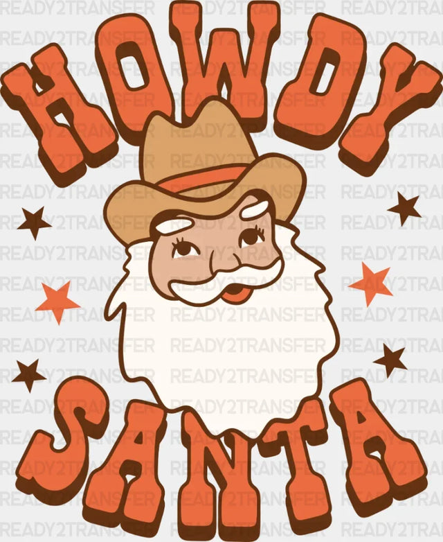 HOWDY SANTA DTF Transfer ready2transfer