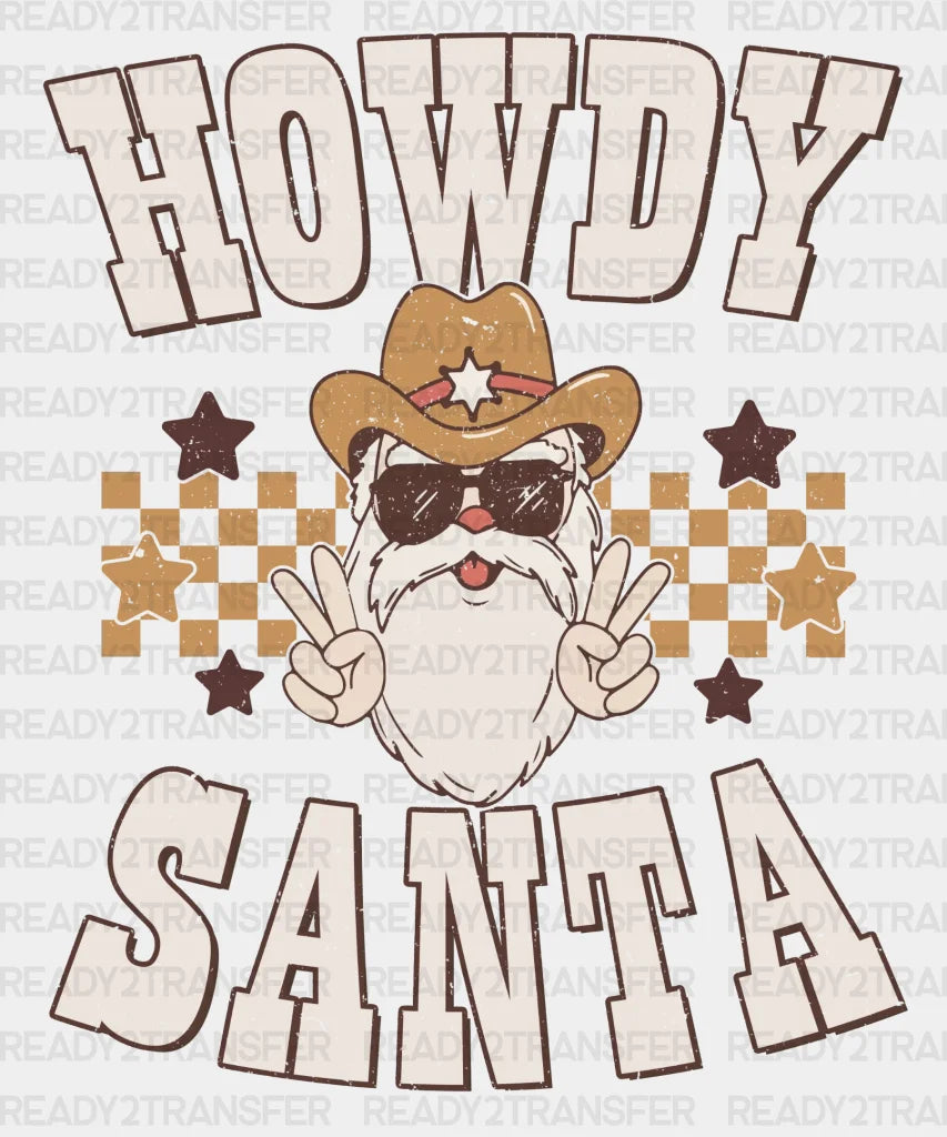 Howdy Santa Dtf Transfer