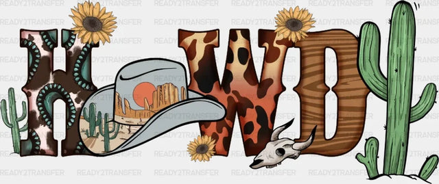 Howdy Texas Dtf Transfer