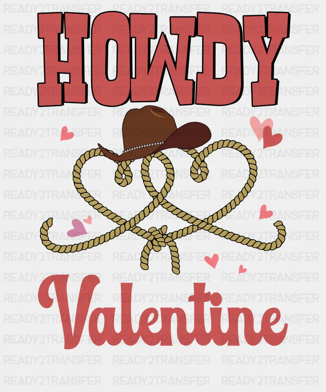 Howdy Valentine Dtf Transfer