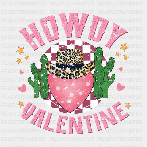 HOWDY VALENTINE HEART DTF Transfer