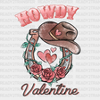 Howdy Valentine Horseshoe Dtf Transfer