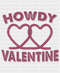 Howdy Valentine Purple Rope Heart Dtf Transfer