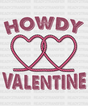 Howdy Valentine Purple Rope Heart Dtf Transfer