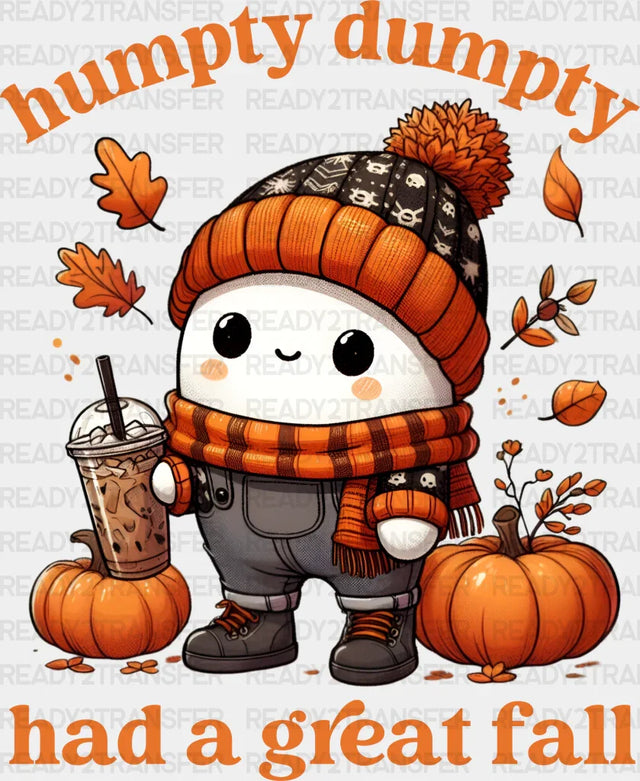 Humpty Dumpty Had a Great Fall Design Fall Season DTF Transfer ready2transfer