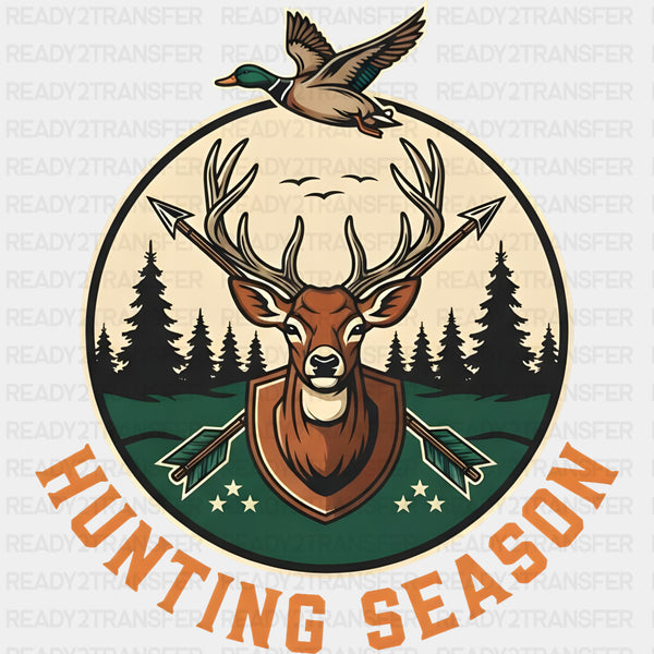 Hunting Season Circular Design - Hunting DTF Transfers
