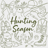 Hunting Season, Multi Color - Hunting DTF Transfers ready2transfer Green Color Design (See Imaging)