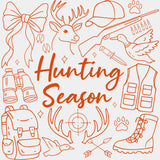 Hunting Season, Multi Color - Hunting DTF Transfers ready2transfer Orange Color Design (See Imaging)