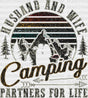 Husband And Wife Camping Partners For Life Dtf Transfer