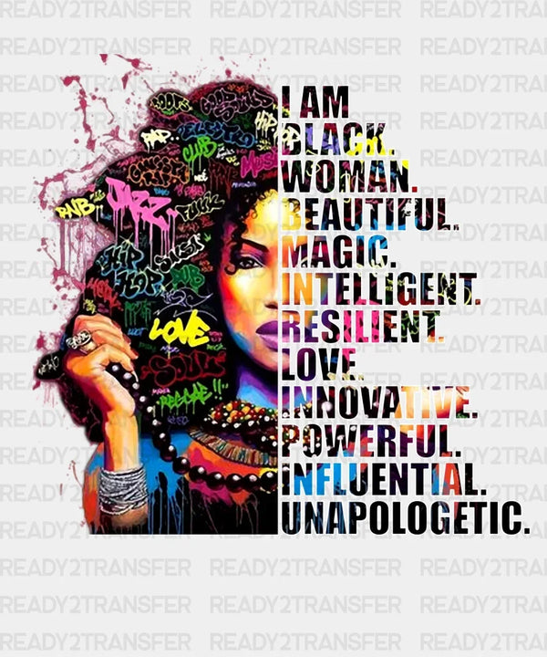 I AM BLACK WOMAN DTF Transfer
