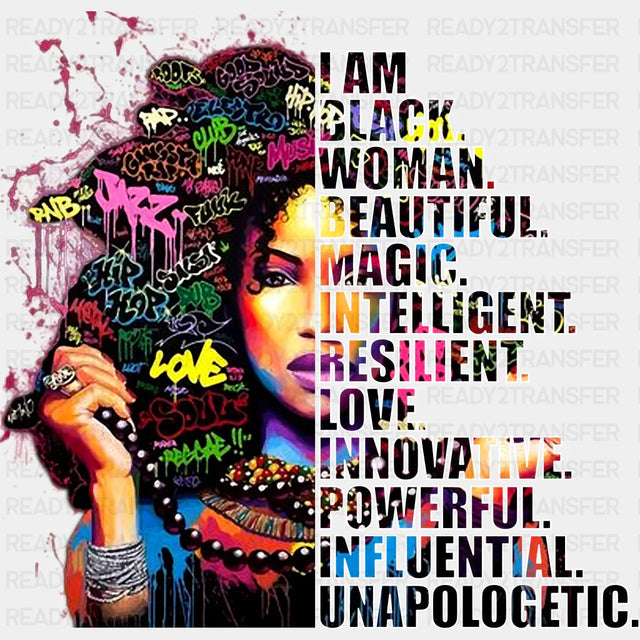 I Am Black Women Blm Dtf Transfer