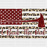 I Back The Red US Flag - Fire Department DTF Transfers ready2transfer Dark Color Design (See Imaging)