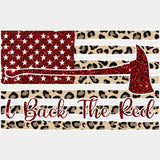 I Back The Red US Flag - Fire Department DTF Transfers ready2transfer Light Color Design (See Imaging)