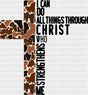 I Can Do All Things Through Christ - Christianity DTF Transfer Adult Unisex - S & M (10’’) / Dark Color Design (See