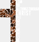 I Can Do All Things Through Christ - Christianity DTF Transfer Adult Unisex - S & M (10’’) / Light Color Design (See