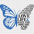 I Choose To Love Life - Colon Cancer DTF Transfers - Adult Unisex - S & M (10’’) / Dark Color Design (See Imaging)