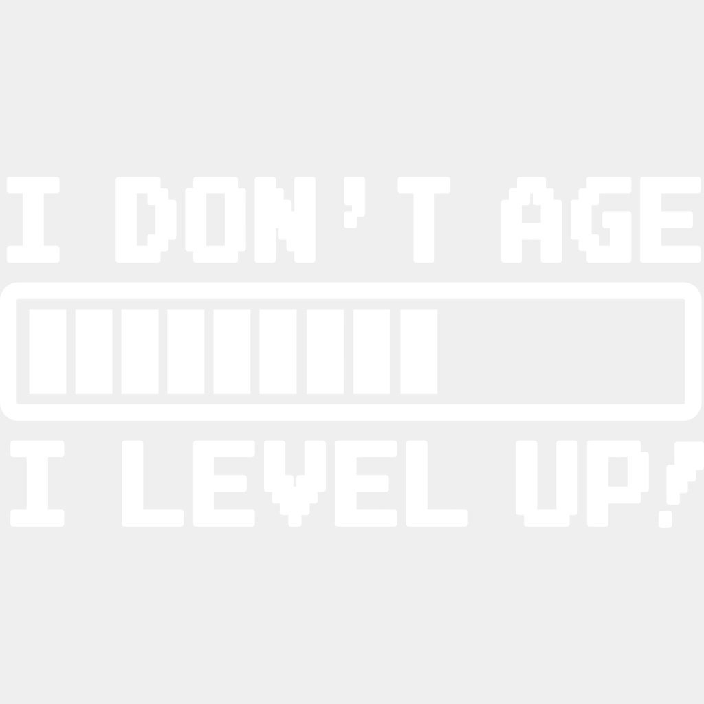 I Level Up - Video Game DTF Heat Transfer ready2transfer Light Color Design ( See imaging )