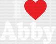 I Love Abby Dtf Transfer