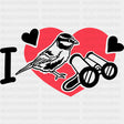 I Love Birdwatching - Birds DTF Transfers ready2transfer Dark Color Design (See Imaging)