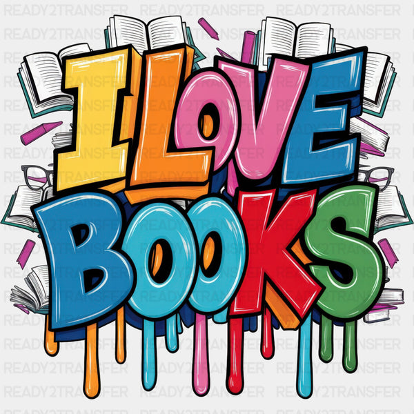 I Love Books - Reading DTF Transfers