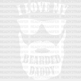 I Love My Bearded Daddy Father’s Day Dtf Transfer Adult Unisex - S & M (10’) / White