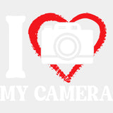 I Love My Camera - Photography DTF Transfers ready2transfer Light Color Design (See Imaging)