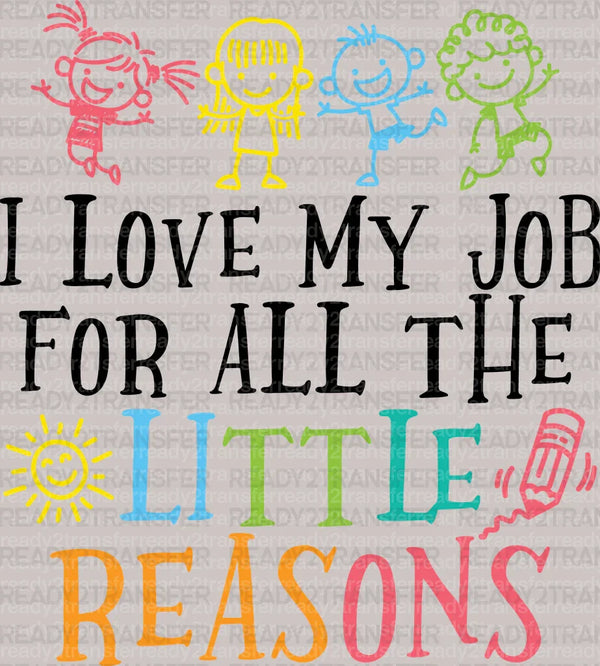 I Love My Job DTF Transfer