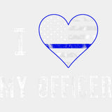 I Love My Officer - Police DTF Transfers ready2transfer Light Color Design (See Imaging)