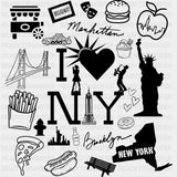 I Love New York - States & Cities DTF Transfer ready2transfer Dark Color Design (See Imaging)