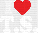 I Love Ts Dtf Transfer