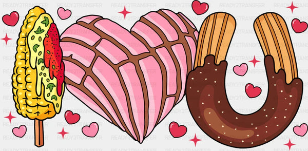 I Love U Concha - Valentine's Day DTF Transfer