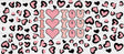 I Love You Heart - Valentine's Day Cup Wrap UV Sticker Permanent UV DTF Decal ready2transfer