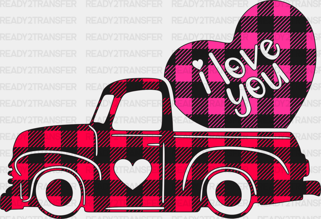 I Love You Truck - Valentine’s Day Dtf Heat Transfer