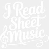 I Read Sheet Music - Music DTF Transfers ready2transfer Light Color Design (See Imaging)