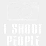 I Shoot People, B&W Camera Design - Photography DTF Transfers ready2transfer Light Color Design (See Imaging)