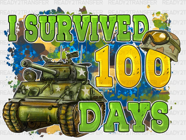I SURVIVED 100 DAYS DTF Transfer