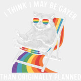 I Think I May Be Gayer Than Originally Planned - Bisexual DTF Transfers ready2transfer Light Color Design (See Imaging)