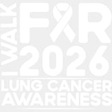 I Walk For Lung Cancer Awareness 2026 - Lung Cancer DTF Transfers - Adult Unisex - S & M (10’’) / Light Color Design